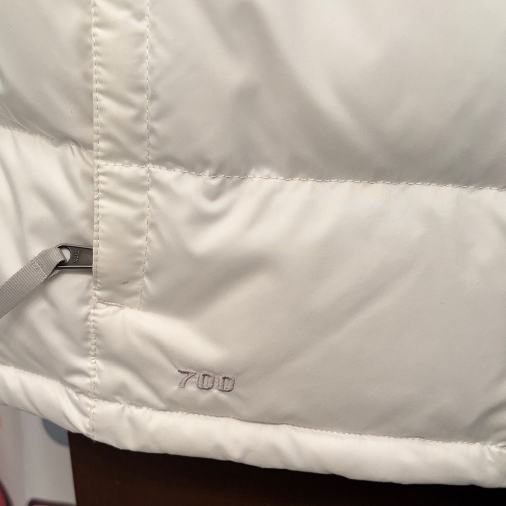 The North Face White Puffer vest